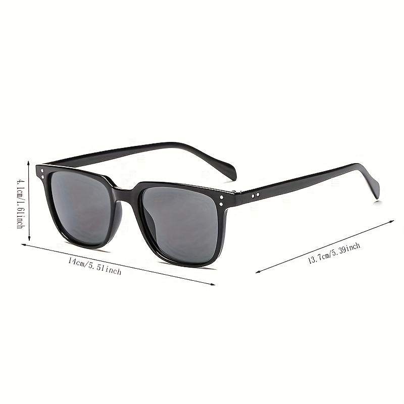 Vintage Korean Style Square Frame Glasses for Men and Women with Anti-Reflective PC Lenses