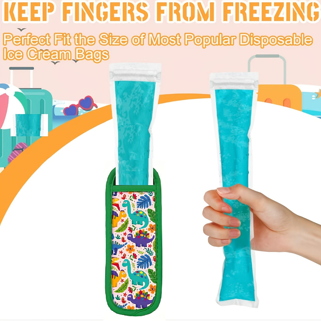 Neopren Muzli Popsicle Qopqog'i - Popsikllaringizni uslubda sovuq tuting, bu yoqimli va qayta ishlatiladigan qopda. Sizning oshxonangiz va ovqatlanish aksessuarlaringiz uchun mukammal, turli naqshlarda mavjud.