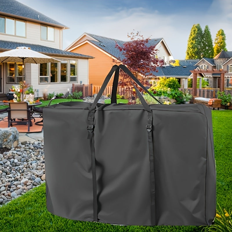 Foldable Wheelchair Storage Bag Cover for Outdoor Folding Tables and Chairs Black