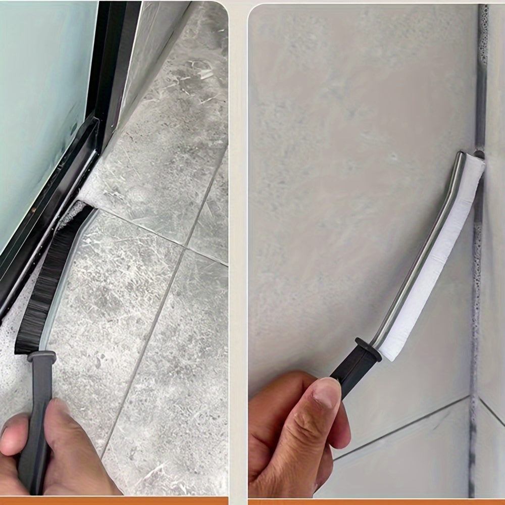 Multi-Functional Narrow Space Cleaning Brushes Set Hard Bristles for Windows and Grooves