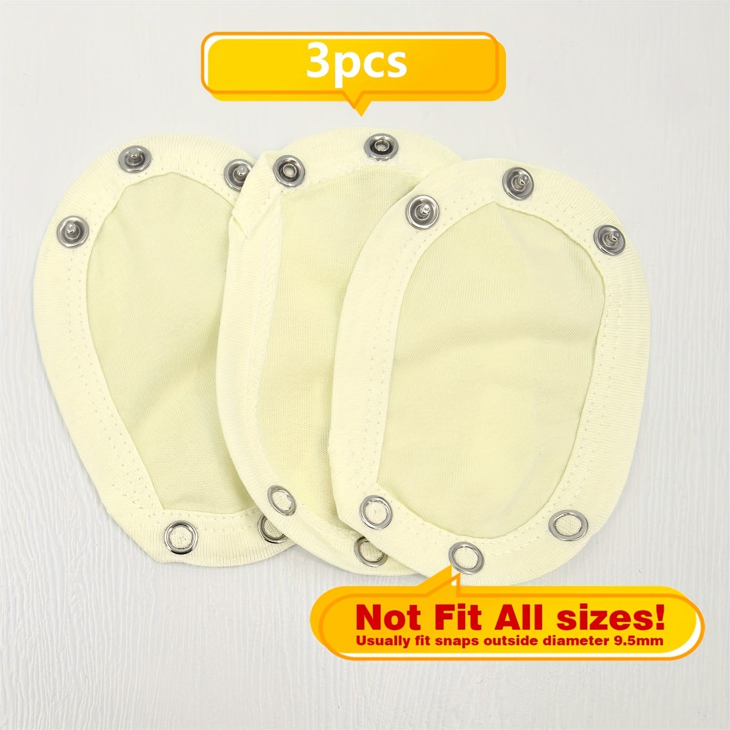 Baby Romper Extension Pieces 3 Pack 5 Pack for Small Babies Polyester White Yellow Blue Pink