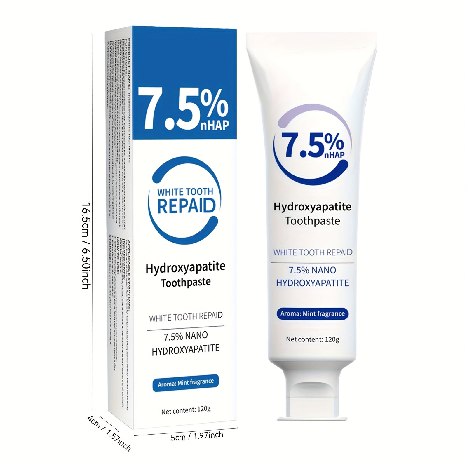 Women Nano Hydroxyapatite Toothpaste Deep Cleaning Fresh Breath 12g