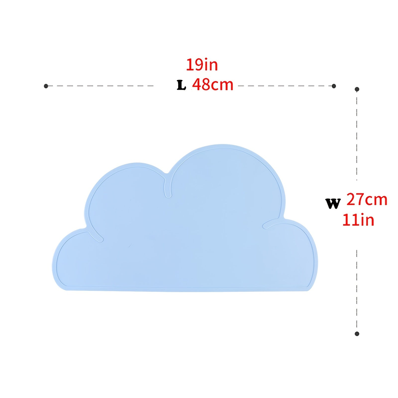 Kids Silicone Table Mats Non-Slip Reusable Food Mats for Children and Toddlers
