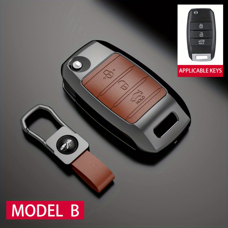 Car Key Case Cover Zinc Alloy Durable Shell for Multiple Models