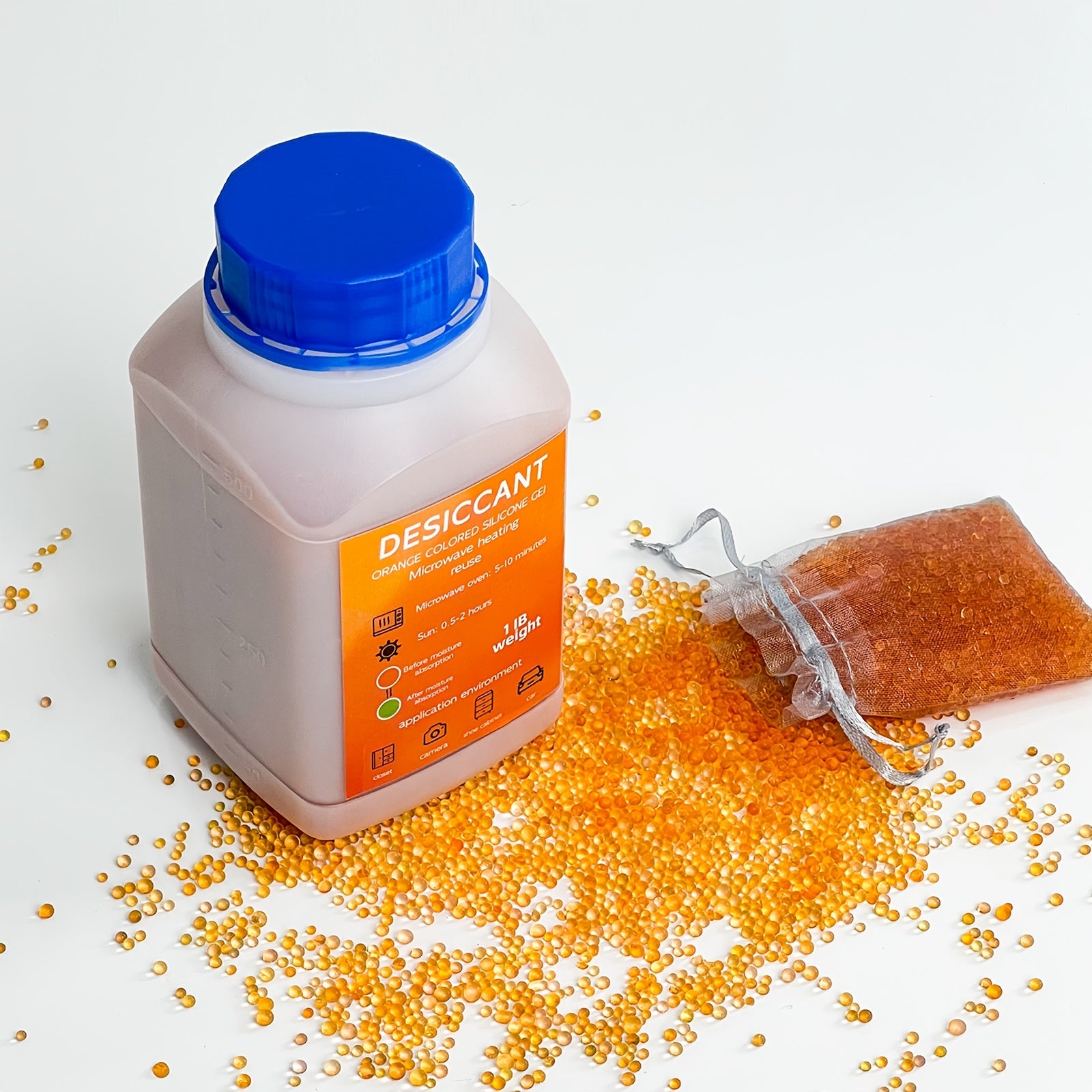 Силикагельевые мешки-осушители 450 г, портативные поглотители влаги для автомобиля и дома