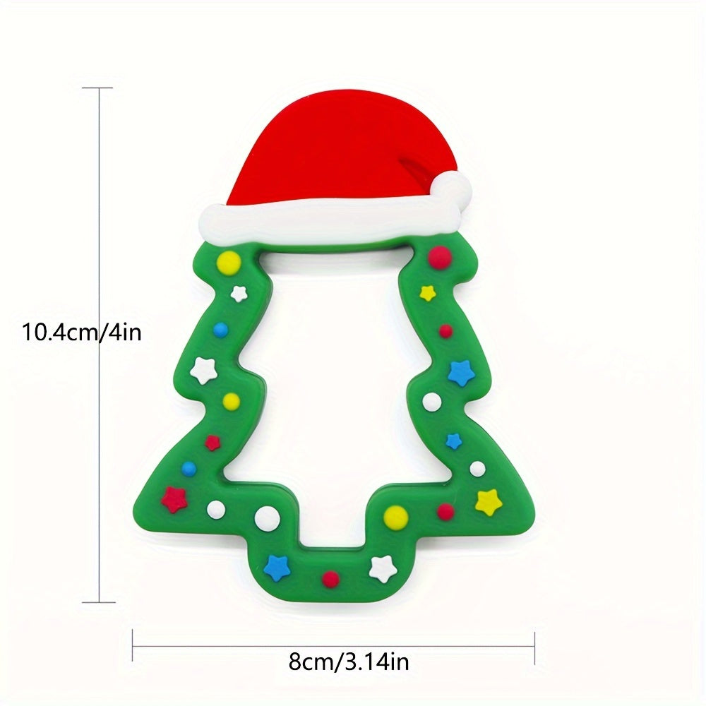 Kids Christmas Tree Teether Food-Grade Silicone Holiday Gift