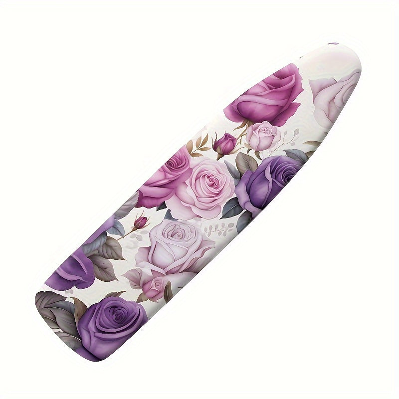 Standard Size Ironing Board Cover and Pad with Floral Design, Heat Reflective, Stain Resistant