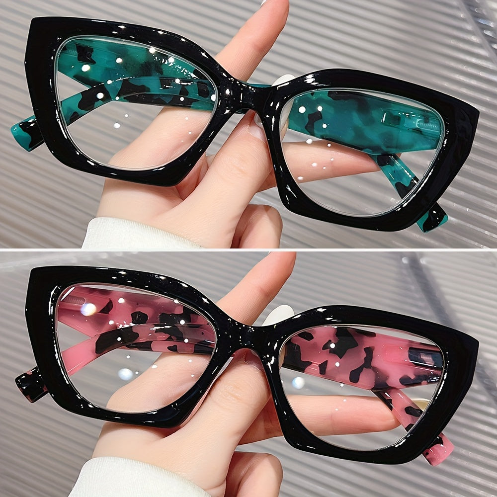 Retro Cat Eye Reading Glasses Set of 2 or 3 Blue Light Blocking Spring Hinge Unisex