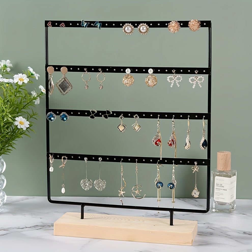 4-Tier Jewelry Organizer for Earrings Watches and Shoes Storage Gift