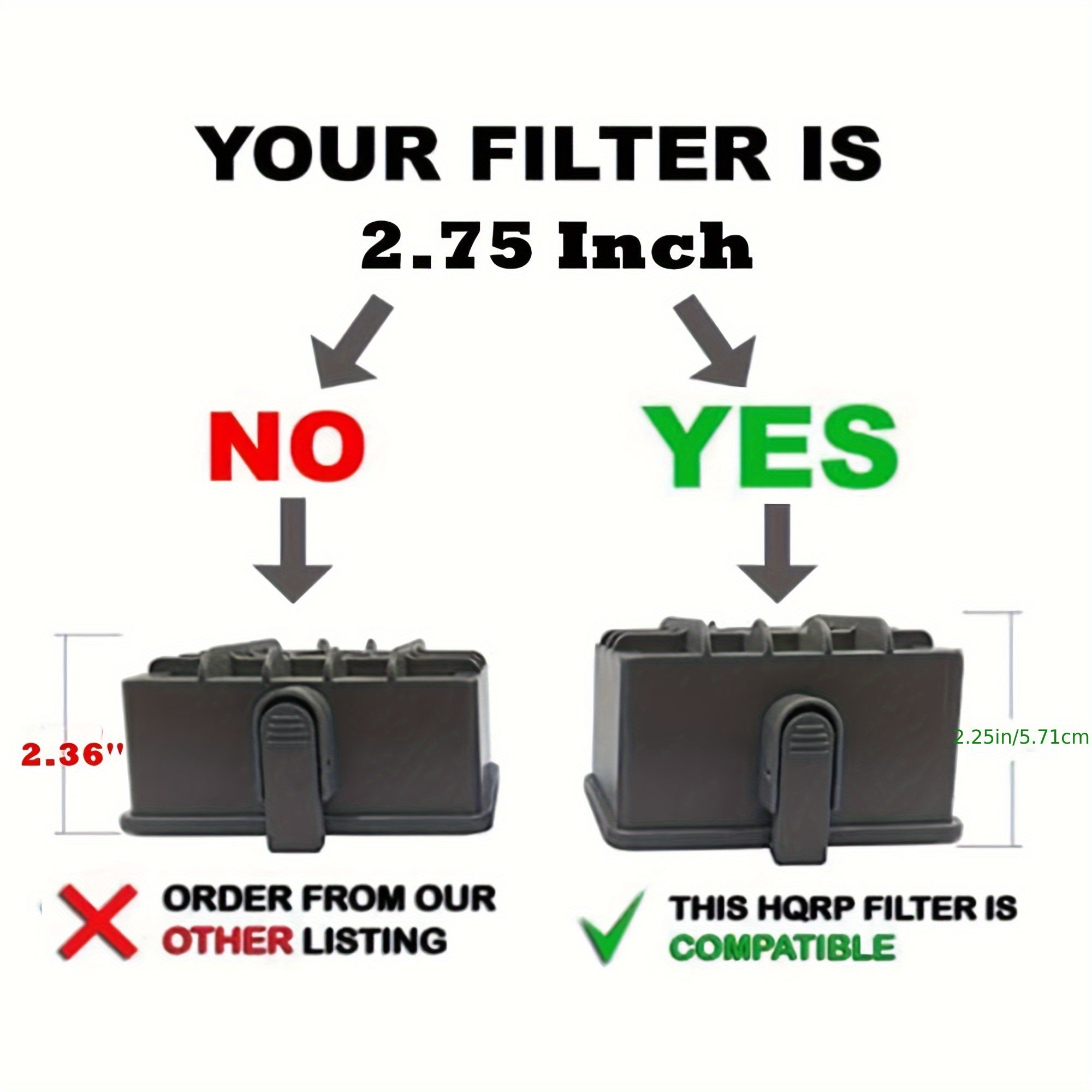 Shark Rocket Professional Vacuum uchun Filtr to'plami - NV480, NV472, NV450 va boshqa modellarga mos keladi - HEPA, Ko'pik va Tola filtrlar bilan birga keladi, Qism raqamlari XHF480 va XFF450, Balandligi 6.99 sm