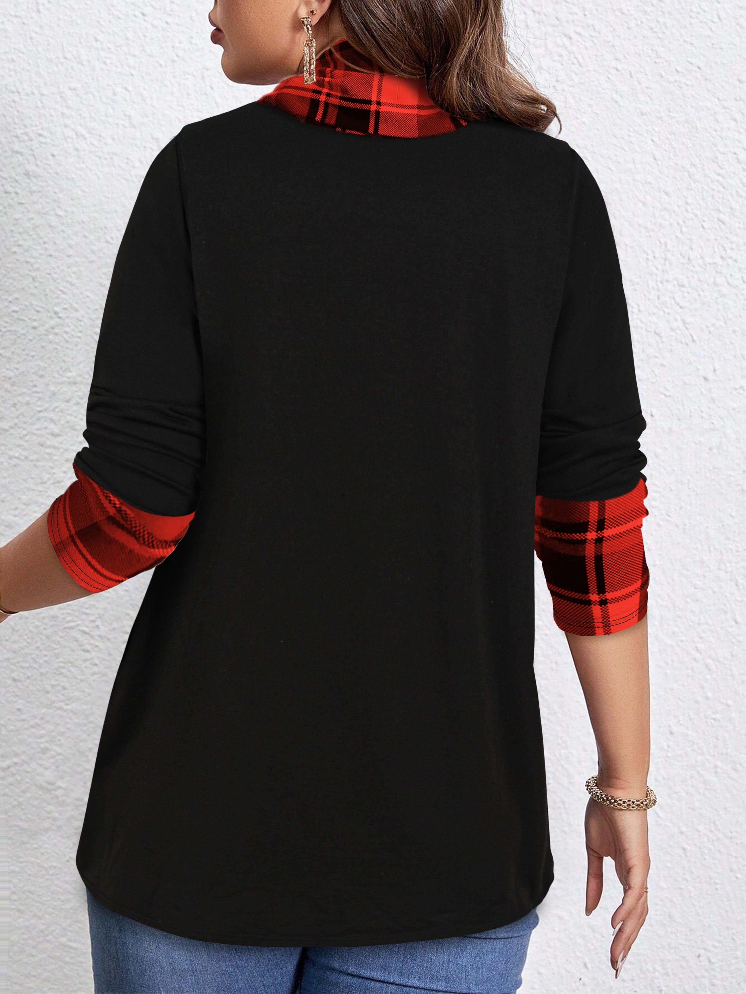 Кардиган женский в крупную клетку с пуговицами и длинными рукавами, осень-зима, многослойный