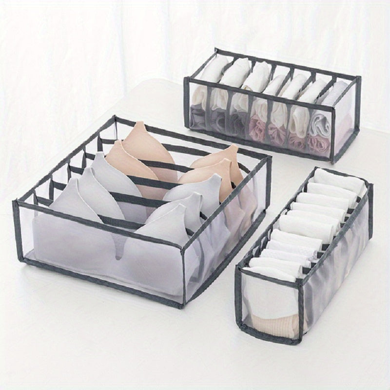 Foldable Underwear Drawer Organizer Storage Box for Closet Dividers Socks Bras