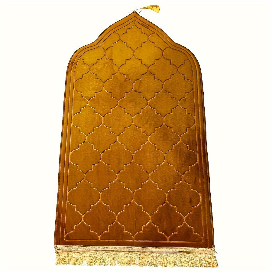 Outdoor Prayer Mat with Tassel Design Non-Slip Durable and Comfortable for Home and Garden