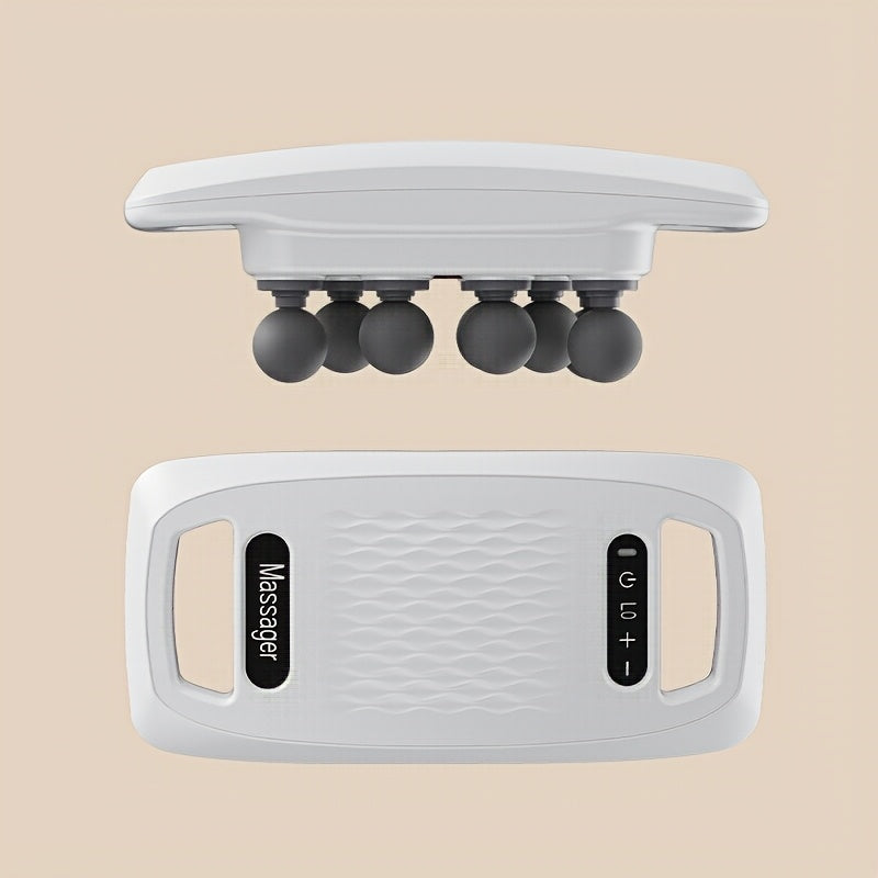 Professional o'n boshli zarba massaj quroli, USB orqali zaryadlanadigan, 9 darajadagi intensivlik, jim ishlash, butun tana bilan mos keladi, 2000mAh litiy batareyasi