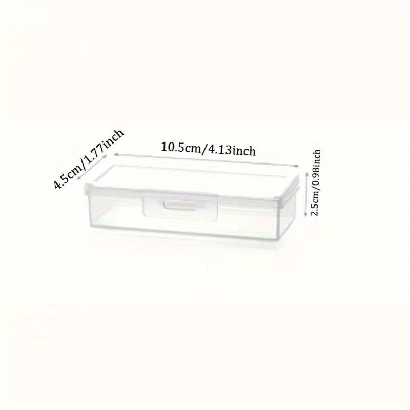 Clear Plastic Travel Storage Box with Lid for Toiletries and Makeup