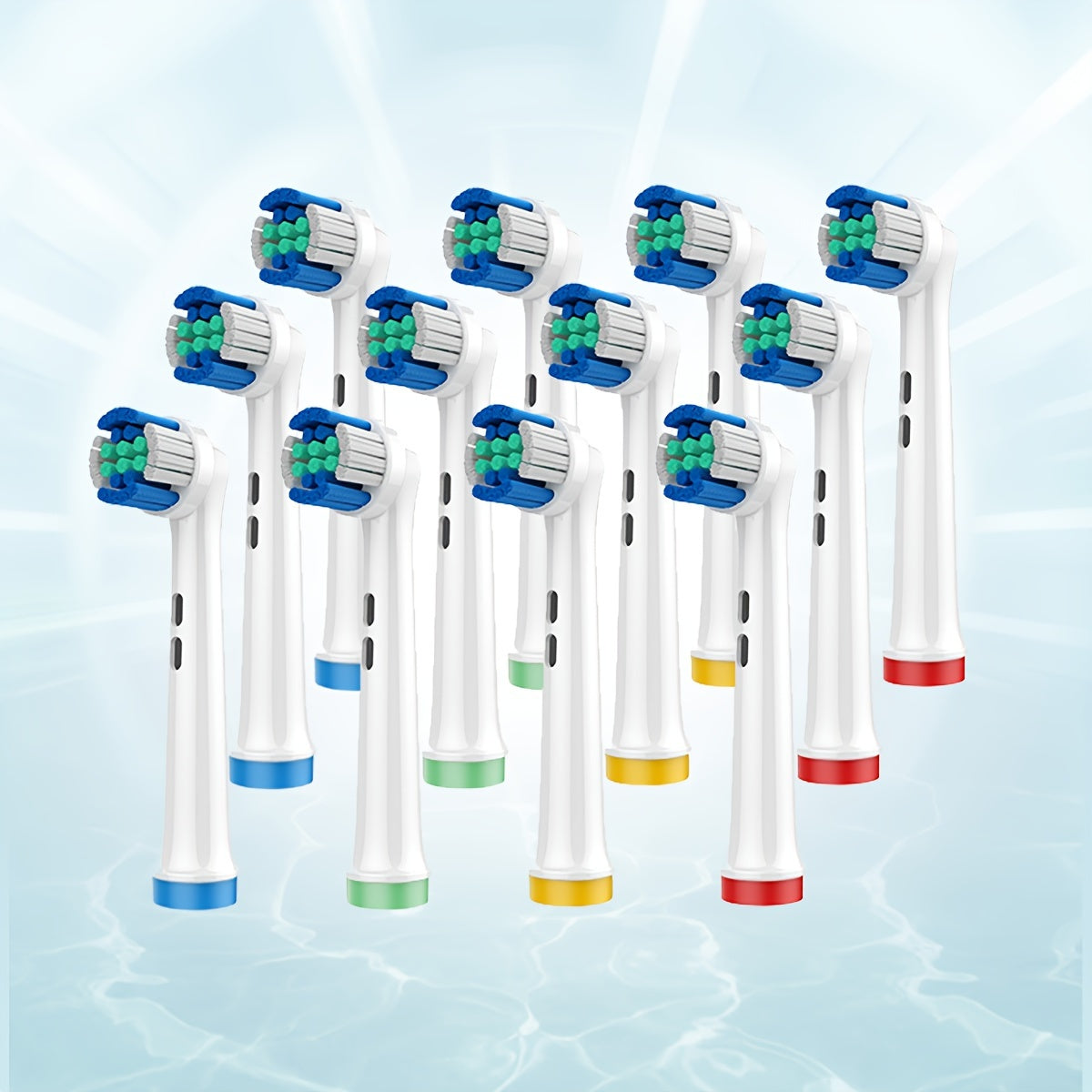 Cabezas de cepillo de dientes eléctricas reemplazables, limpieza multifuncional en múltiples ángulos, paquete de 4/8/20