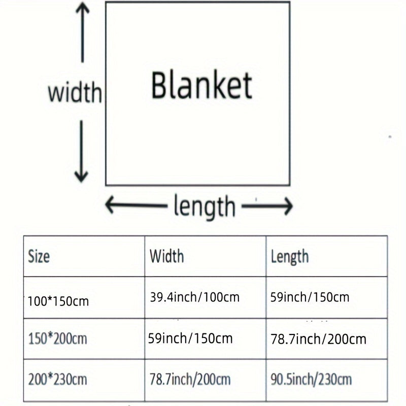 Cozy Flannel Fleece Blanket for Sofa Bed Car Knit Polyester All Seasons