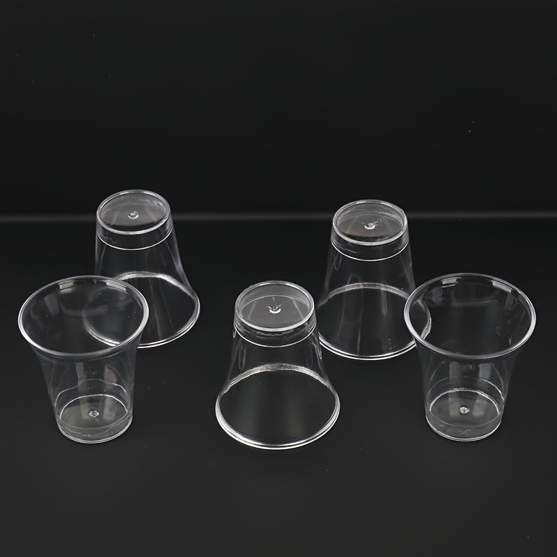 Bir martalik plastmassa shot stakanlar to'plami 50 100 200 500 shisha bayram to'y ichimlik