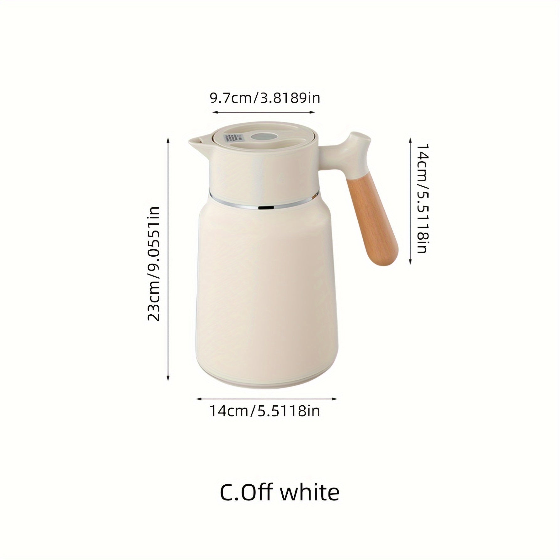 Stainless Steel 1.5L Double-Wall Vacuum Insulated Carafe Hot Water Dispenser