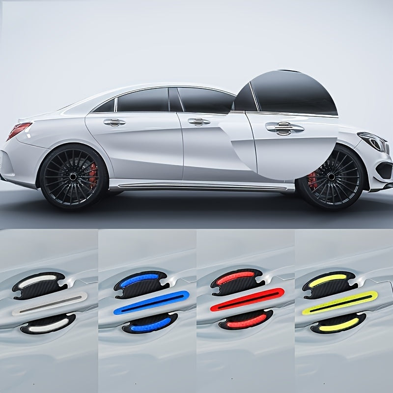 Protector de muñecas para coche, pegatina reflectante, protector de arañazos para pintura de coche