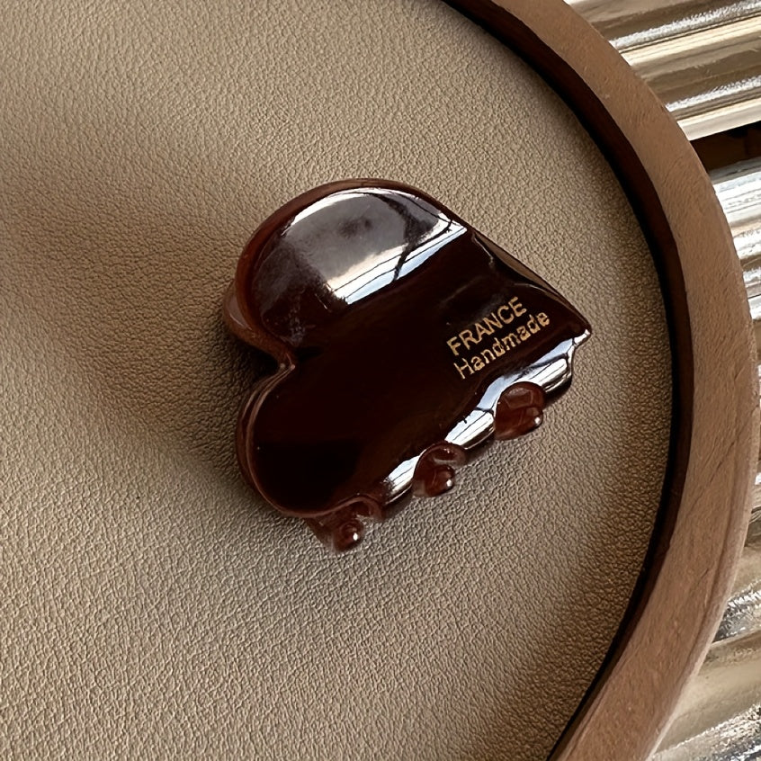 Heart-Shaped Small Hair Clips for Women Valentine’s Day Hair Accessories Set of 6