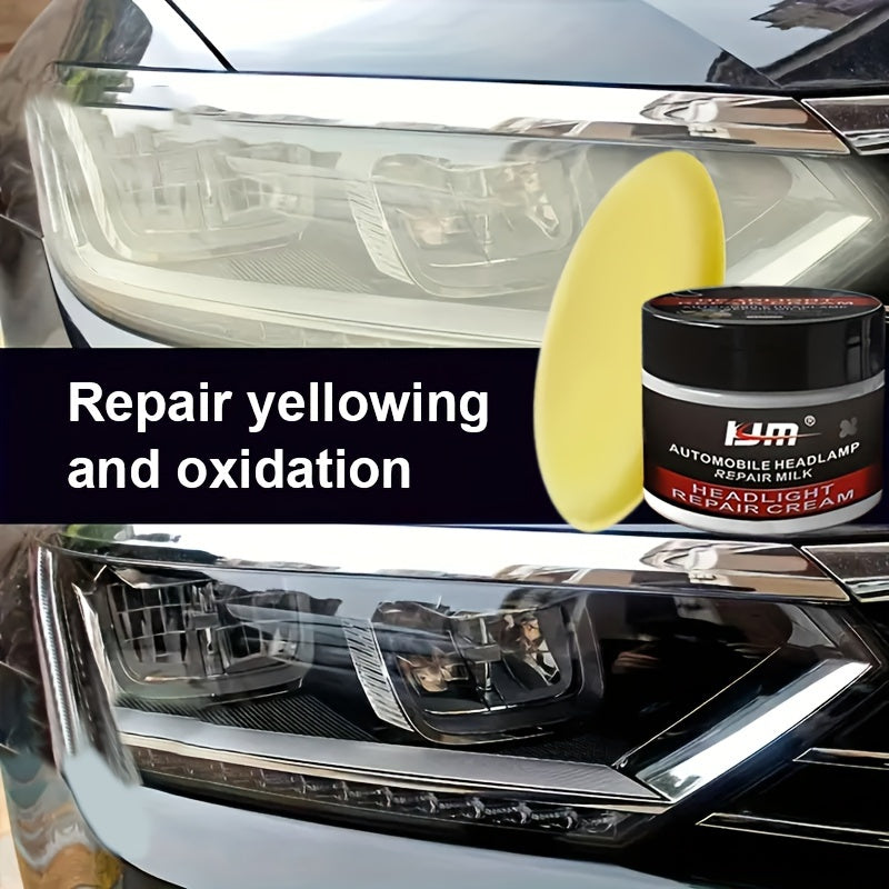 Kit de pulido de lámparas automáticas para restaurar cubiertas de luz de vehículos. Elimina amarillamiento y arañazos