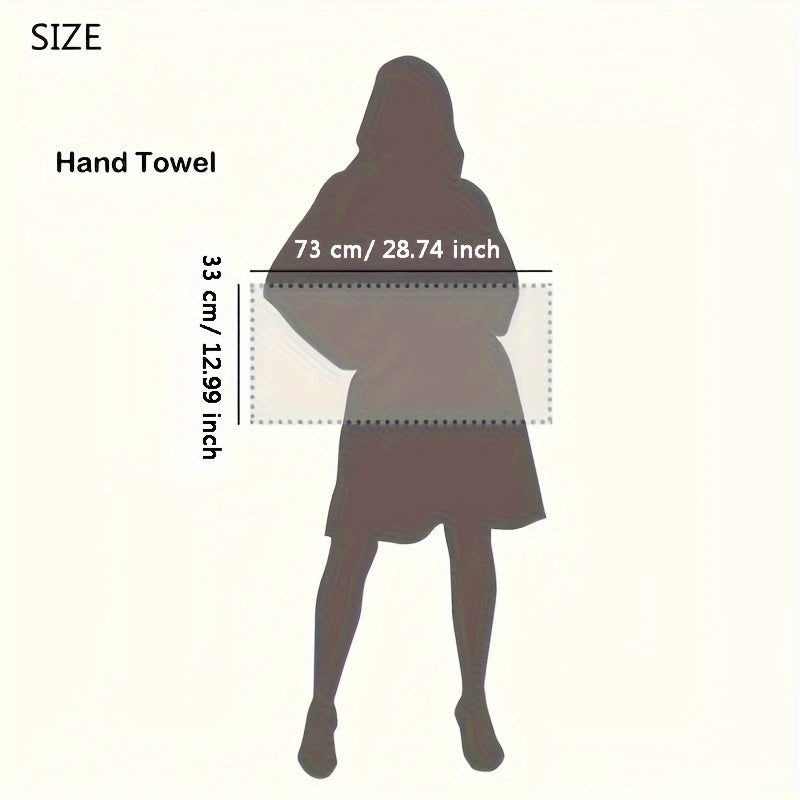 Cotton Hand Towel Set for Travel Gym Camping Sports and Gifts Soft Thick Fast Drying 33x73cm