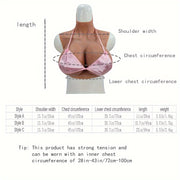 Large Silicone Fake Breasts for Cross-Dressing and Role-Playing, 1 Piece