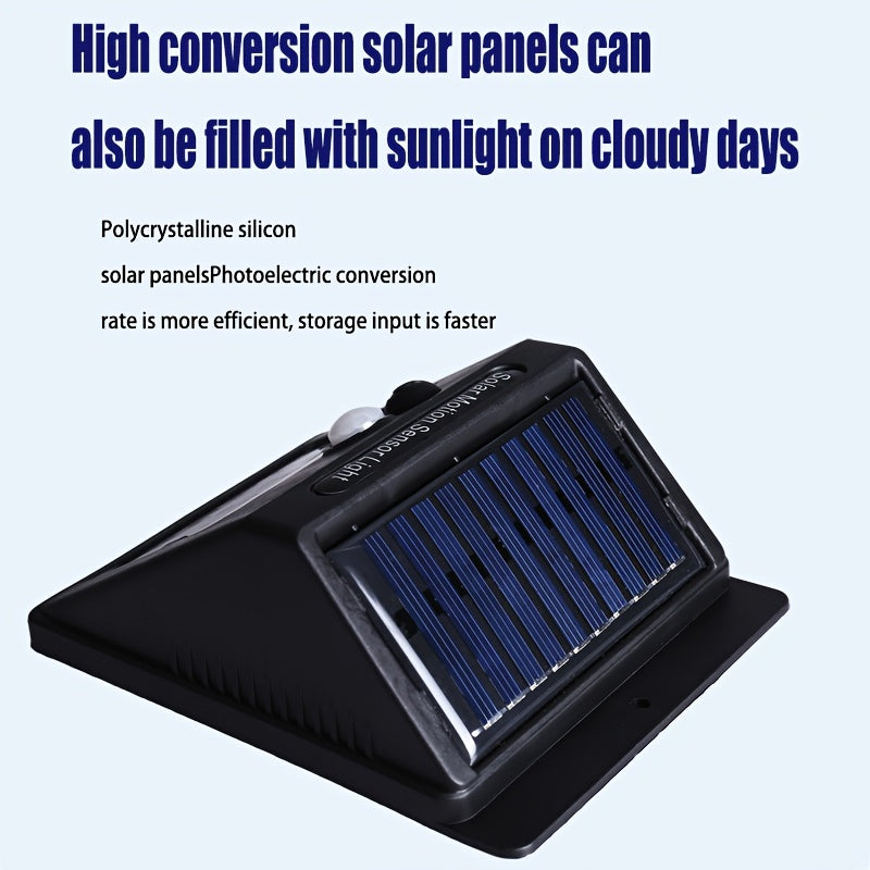 2 Pack Solar Motion Sensor Lights Outdoor 20 LED Security Wall Lamps for Yard Garage Driveway Patio