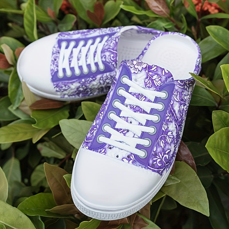 Women’s Floral Garden Clogs Lightweight Breathable Summer Shoes