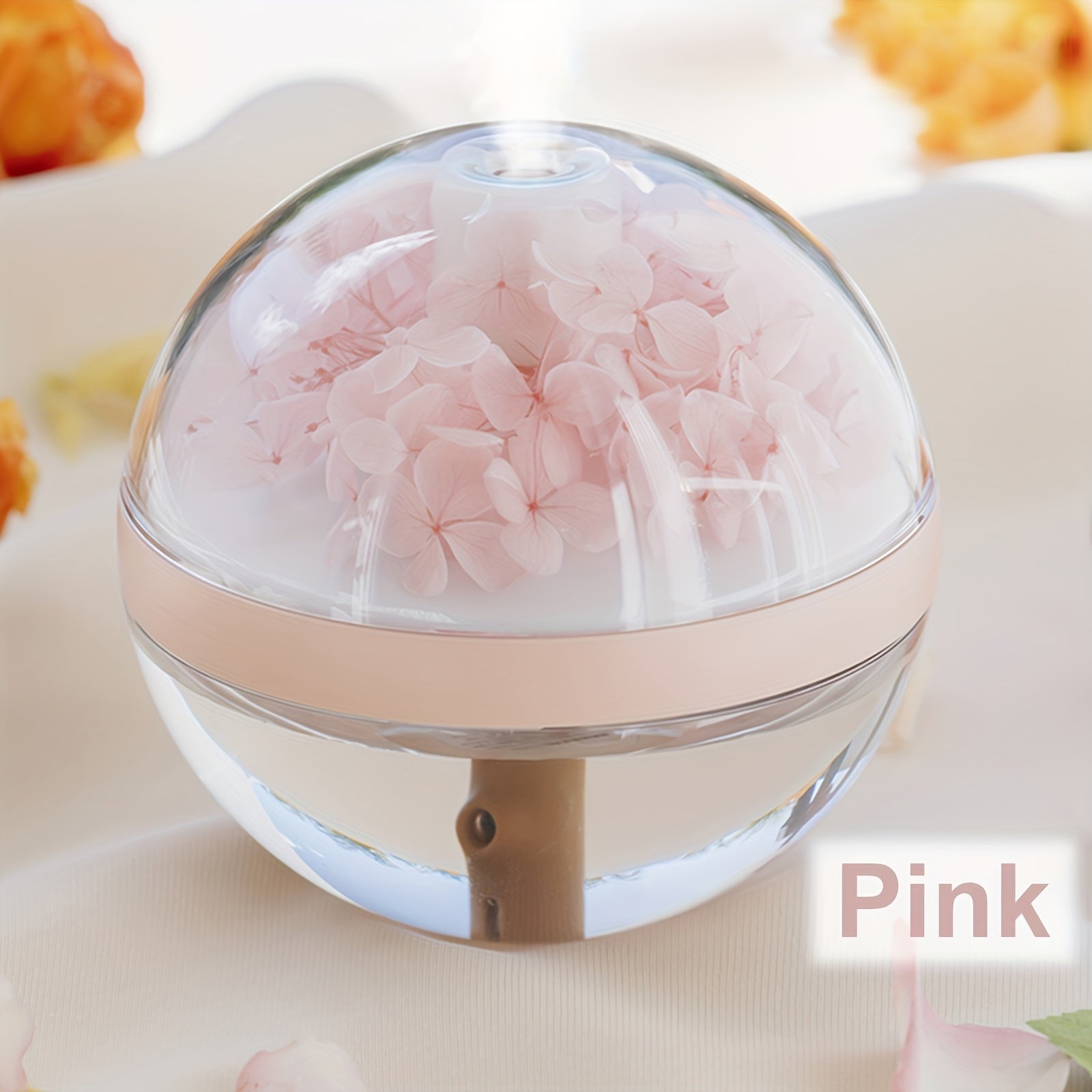 Spherical USB Humidifier with Night Light Fragrance Diffuser for Home