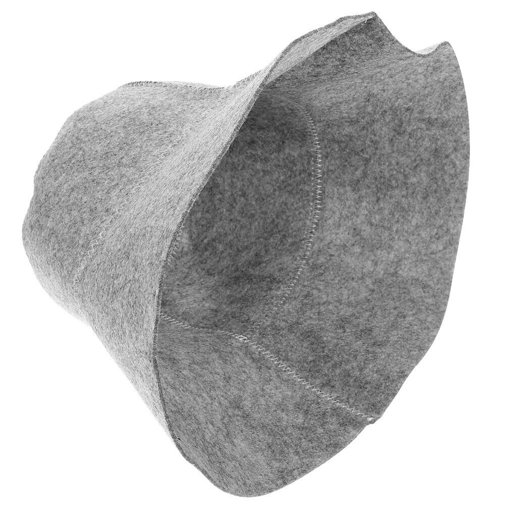 Minimalist Felt Sauna Hat Heat-Resistant Shower Cap for Saunas and Hot Springs