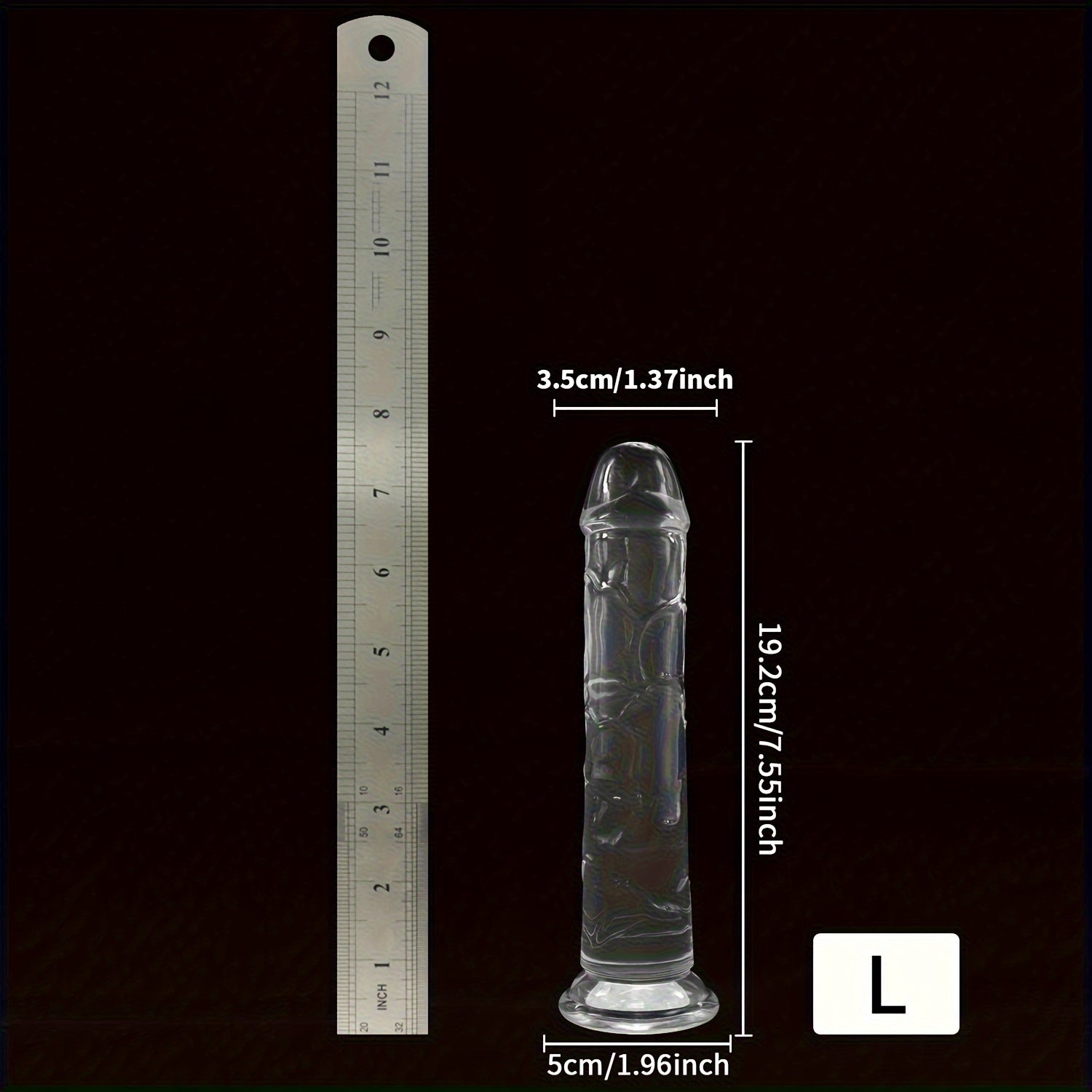 Unisex Silicone Hands-Free Dildo With Suction Cup Anal Plug Massager