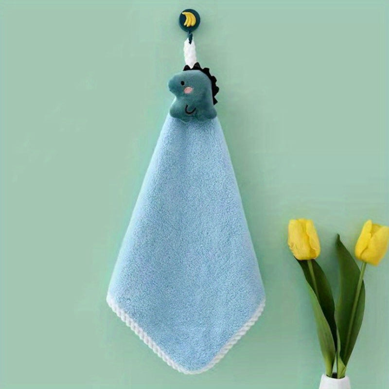 Absorbent Cartoon and Coraline Hand Towels for Kitchen and Bathroom Use