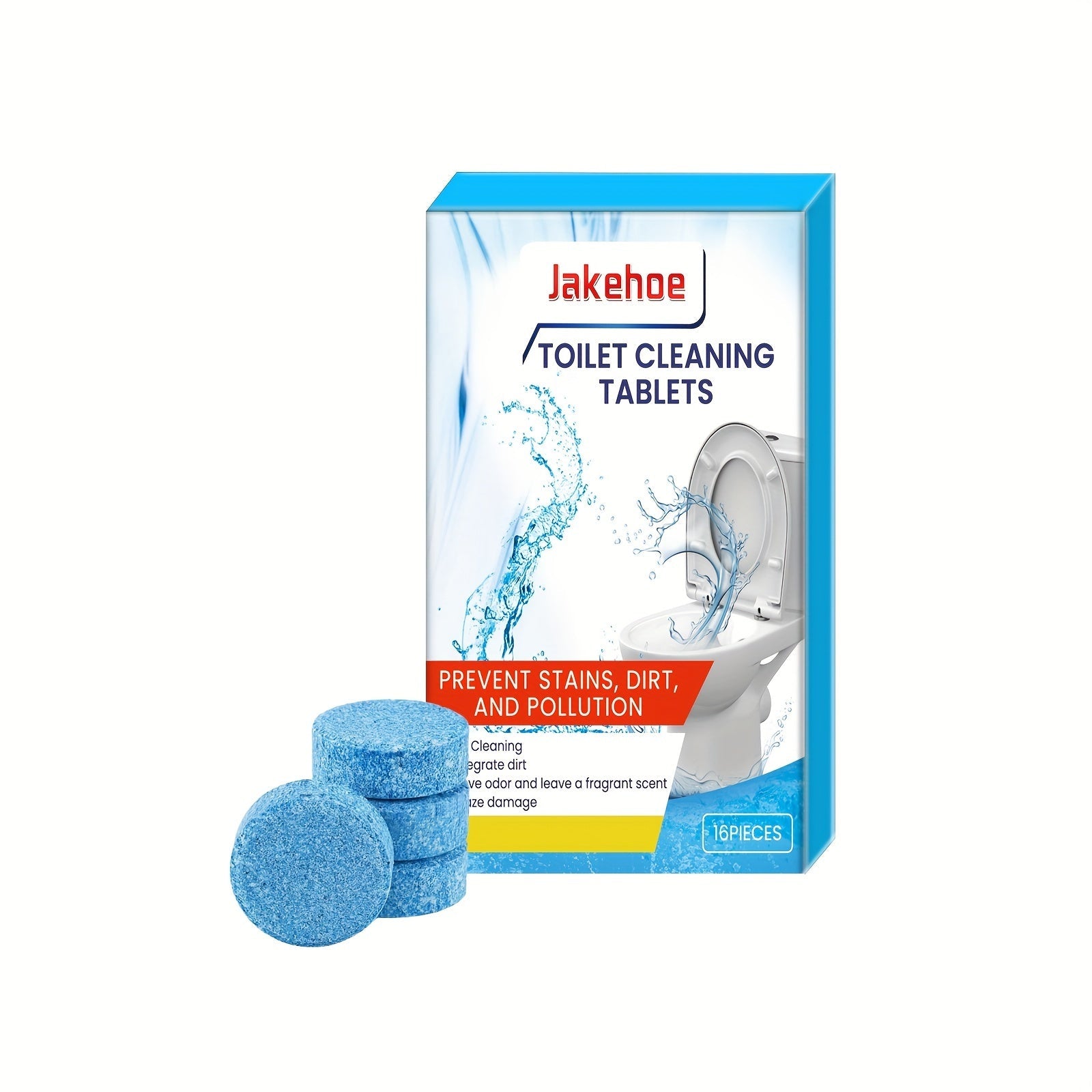 Bathroom Toilet Cleaning Tablets - Stain and Odor Removal, Bubble Technology