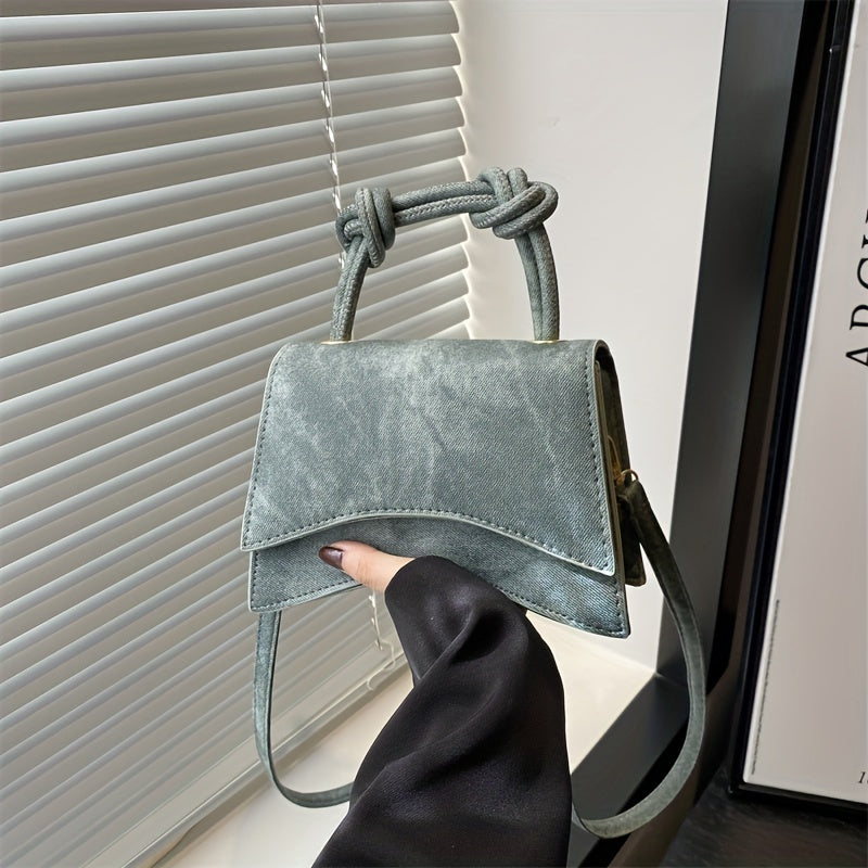 Women's PU Leather Clutch Bag with Adjustable Strap Solid Color Crossbody Evening Purse