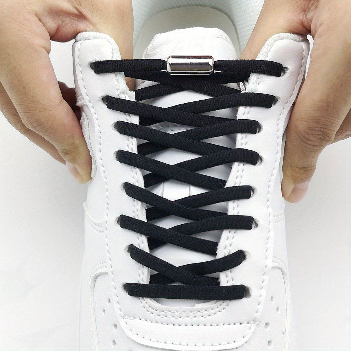 Unisex Elastic No-Tie Shoelaces With Buckles Replacement Lazy Laces