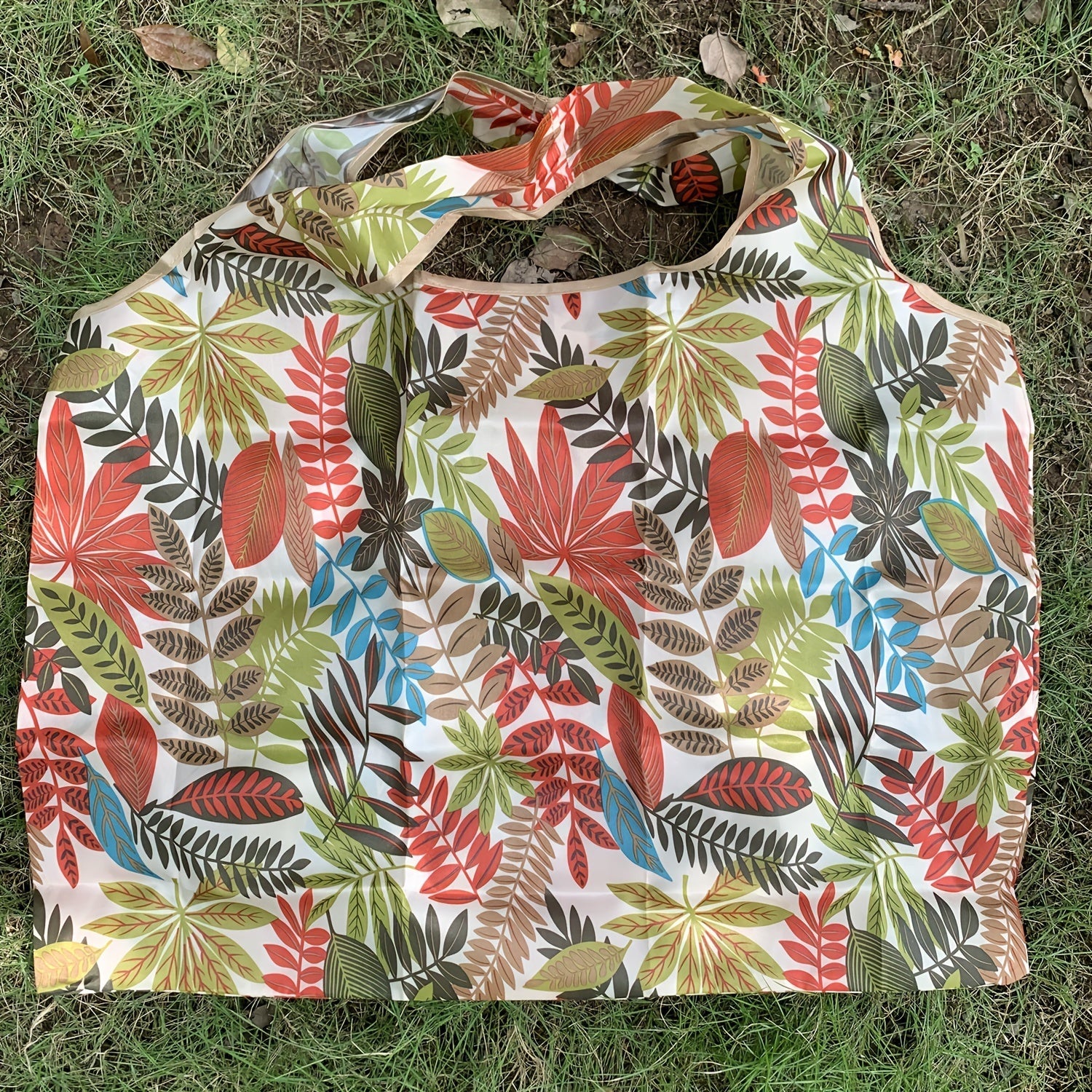 Keng O'raladigan Xarid Sumkasi - Kuchli Naylon, Ekologik Toza Oziq-ovqat Sumkasi, Halloween, Rojdestvo, Pasxa va Shukrona kuni kabi Bayramlar uchun Quvnoq Bilak Tasmasi bilan