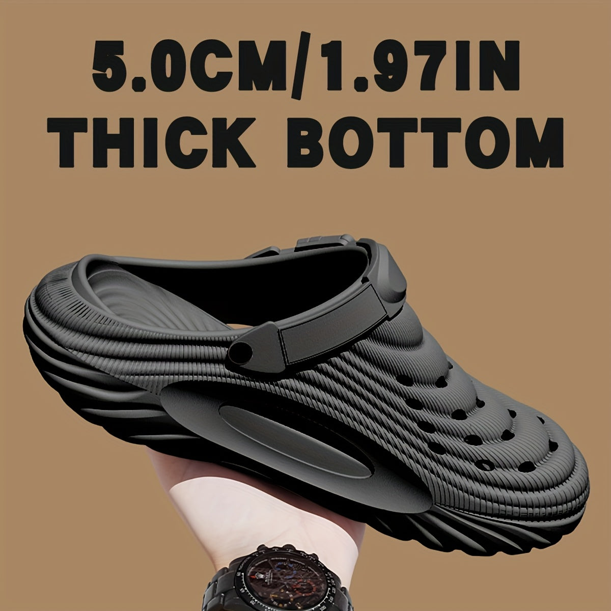 Unisex Summer Outdoor Sports Shoes EVA Solid Color Comfortable Garden Beach Street