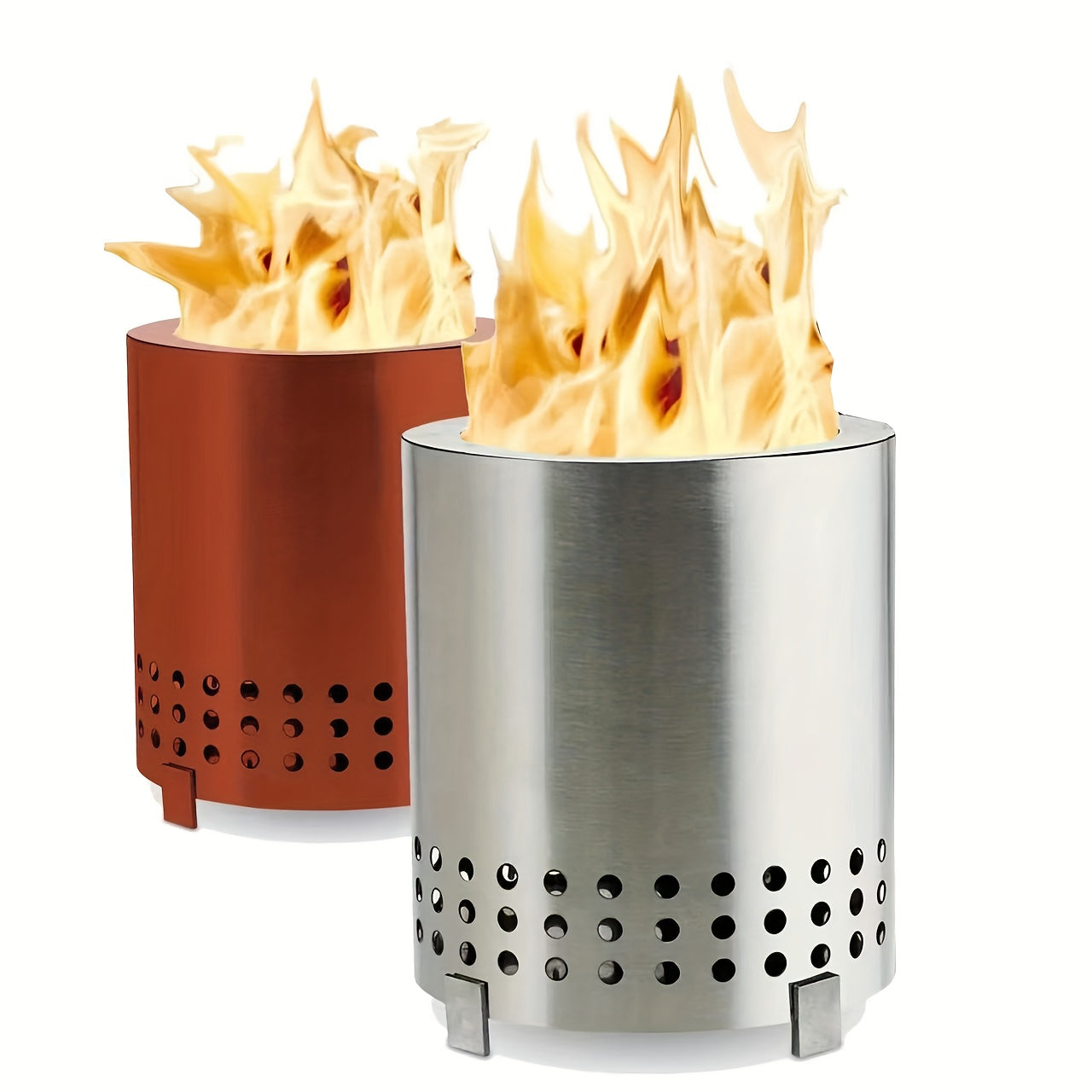 Portable Iron Outdoor Stove with Stand and Travel Bag for Camping and BBQ