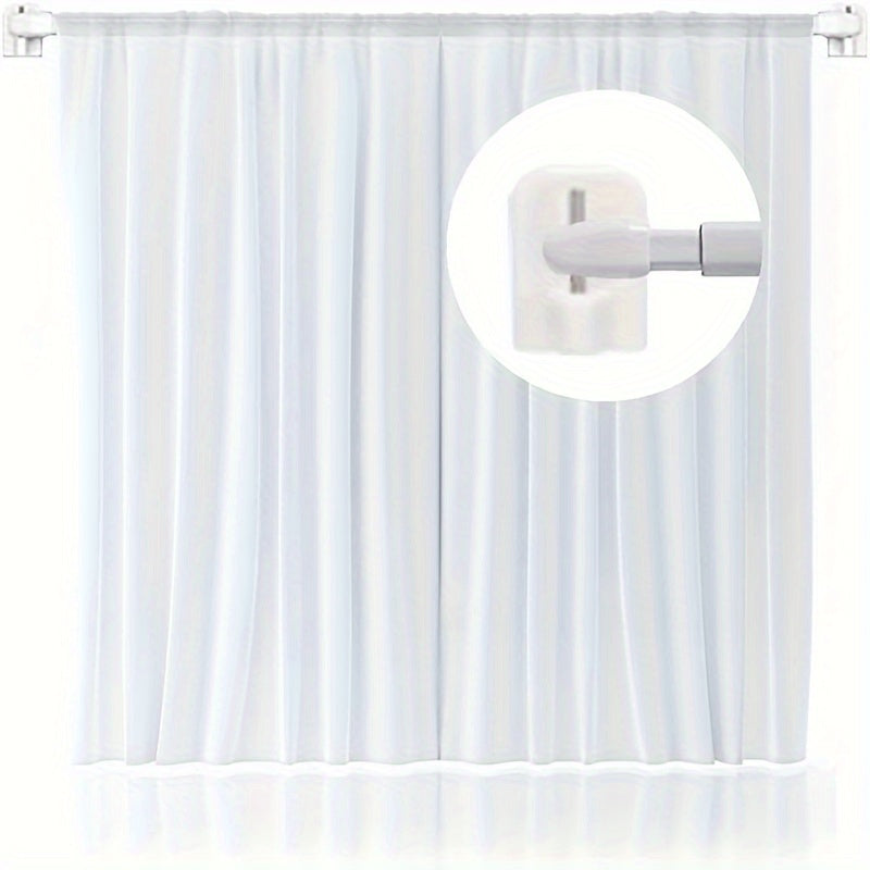 Set of 10 White Seamless Wall Hangers Adhesive Hooks for Home and Office