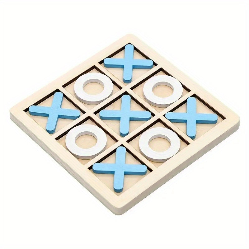 Wooden Tic Tac Toe Board Game for Kids and Adults, Family Party and Outdoor Play