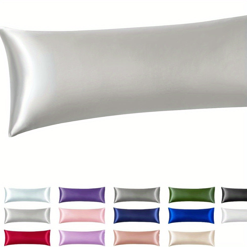 Fundas de almohada de satén negro 20x26 2 unidades, enfriamiento, cuidado del cabello sin frizz