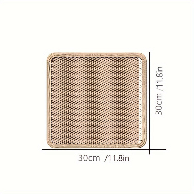 Large Double-Layer Cat Litter Mat Leakproof Spill-Resistant EVA Extra Large