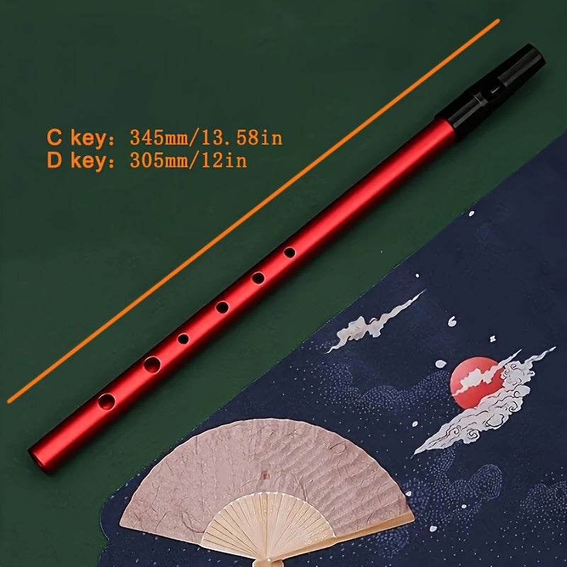 Beginners va professional uchun alyuminiy irish fleyta, C D o'lchovli, laklangan, qizil, ko'k, yashil, to'q purple