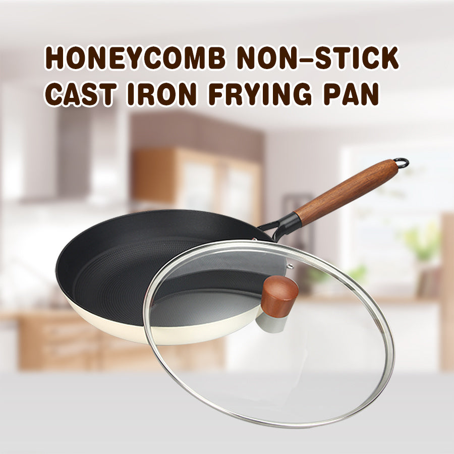 Антипригарная чугунная сковорода с плоским дном для индукционной газовой плиты, приготовление яиц, блинчиков