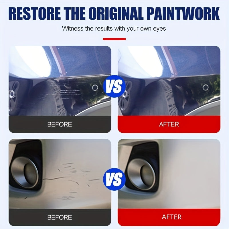 Kit de reparación de arañazos en coche Pasta plástica Restauración de superficies Eliminación de arañazos finos