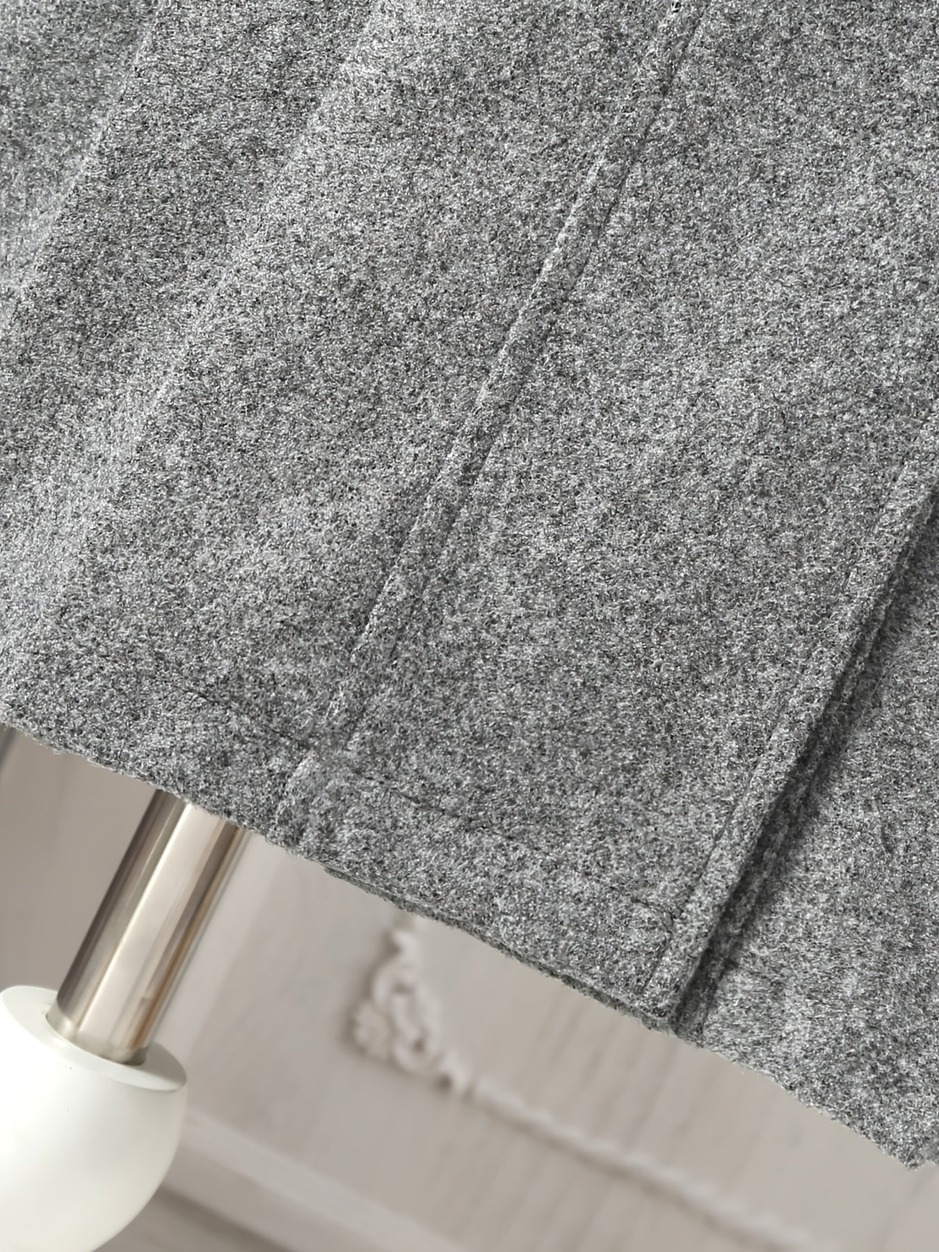 Girls Casual Polyester Trench Coat with Lapel Collar Double-Breasted Bow and Hat