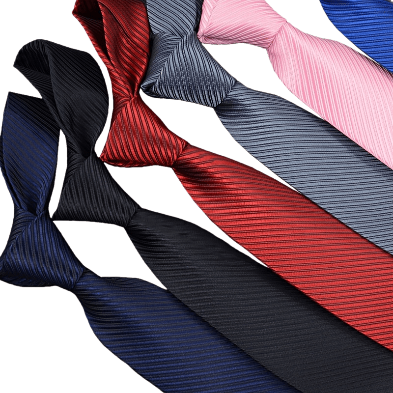 Erkaklar uchun toʻliq rangli chiziqli galstuk, toʻy, ishbilarmonlik, kundalik sovgʻa