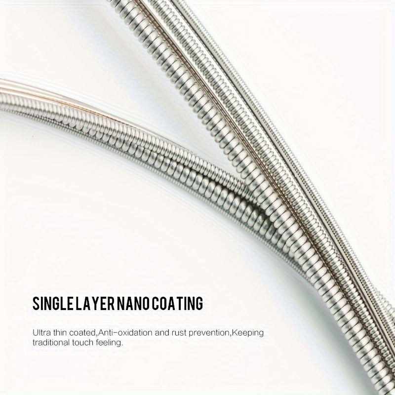 Cuerdas para guitarra eléctrica, juego de 6 cuerdas, acero al carbono hexagonal, delgado y grueso, 0.23-1.27mm